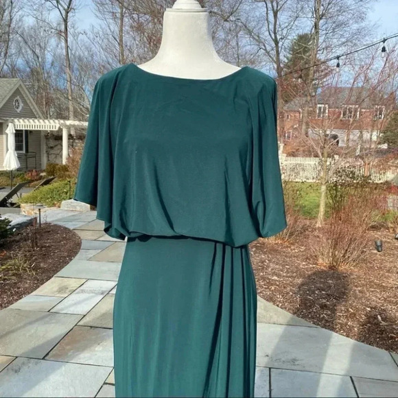 NWT BHLDN Anthropologie Lena Jersey Flutter Sleeve Maxi Dress MOB - Picture 6 of 12